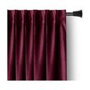 Draperie burgundy dimout (semi-opacă) din catifea 140x270 cm Pleat – Restilo