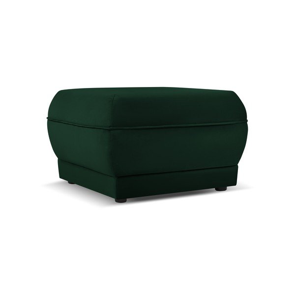 Taburet verde cu tapițerie din catifea Lando – Micadoni Home-image-2