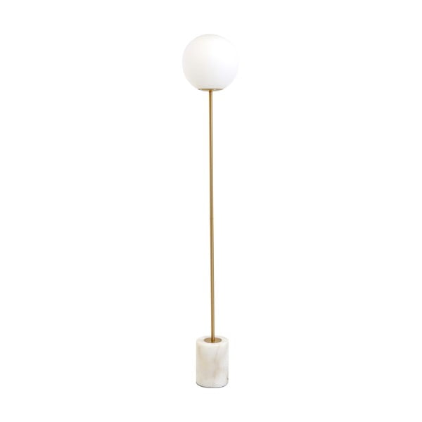 Lampadar alb/auriu (înălțime 156 cm) Medina – Light & Living