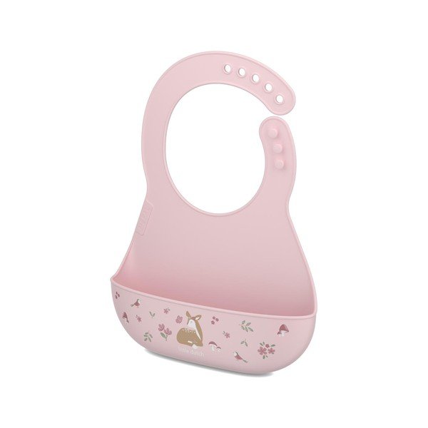 Bavetă roz-deschis din silicon Fairy Garden – Mepal