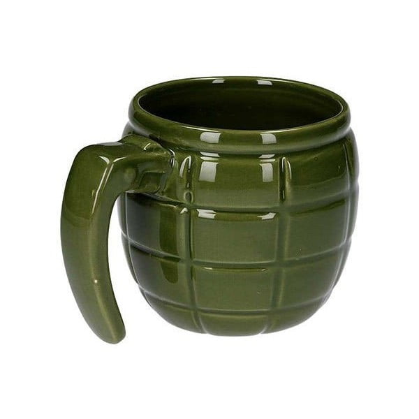 Cană în formă de grenadă Gift Republic, verde
