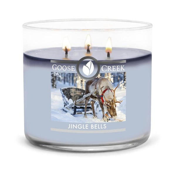 Lumânare parfumată în recipient de sticlă Goose Creek Jingle Bells, 35 ore de ardere