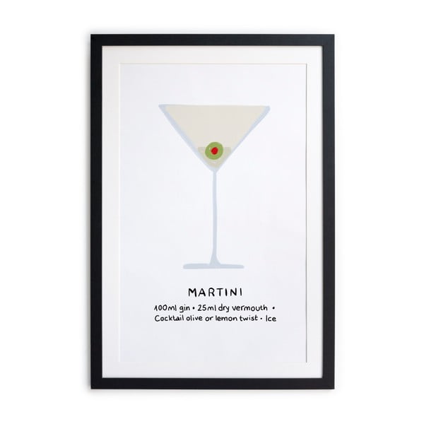 Tablou/poster înrămat Really Nice Things Martini, 40 x 50 cm