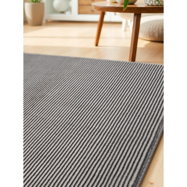 Covor tip traversă gri antracit/crem 80x240 cm Perles Dolomite – Elle Decoration-image-3