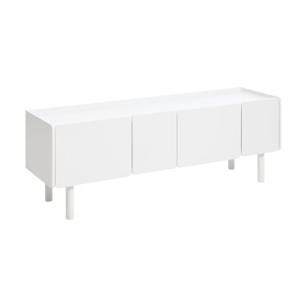 Comodă TV albă 160x55x45 cm Bera – Unique Furniture-image-2