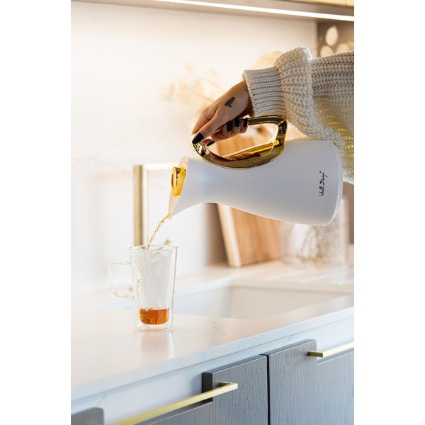Termos alb/auriu 1 l Alessia – Vialli Design-image-1