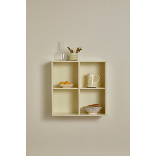 Bibliotecă galben-deschis suspendată 70x70 cm Mistral – Hammel Furniture-image-1