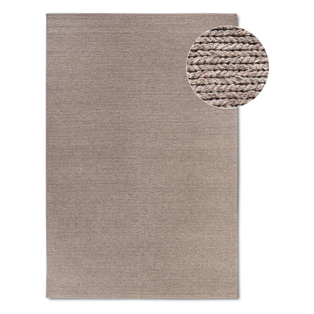 Covor maro deschis țesut manual din lână 190x280 cm Francois – Villeroy&Boch