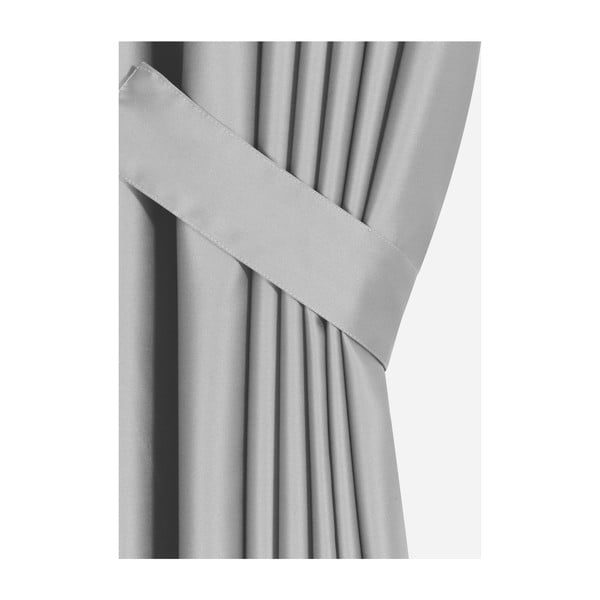 Draperie semi-opacă gri 260x100 cm - Mila Home-image-1