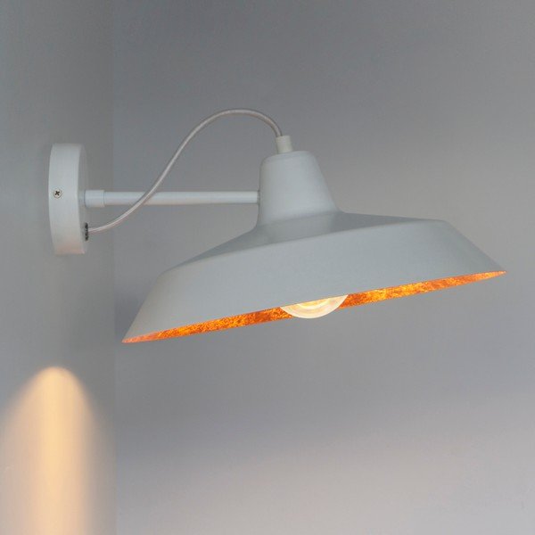 Aplică Sotto Luce Cinco Basic, ⌀ 40 cm, alb - arămiu-image-1