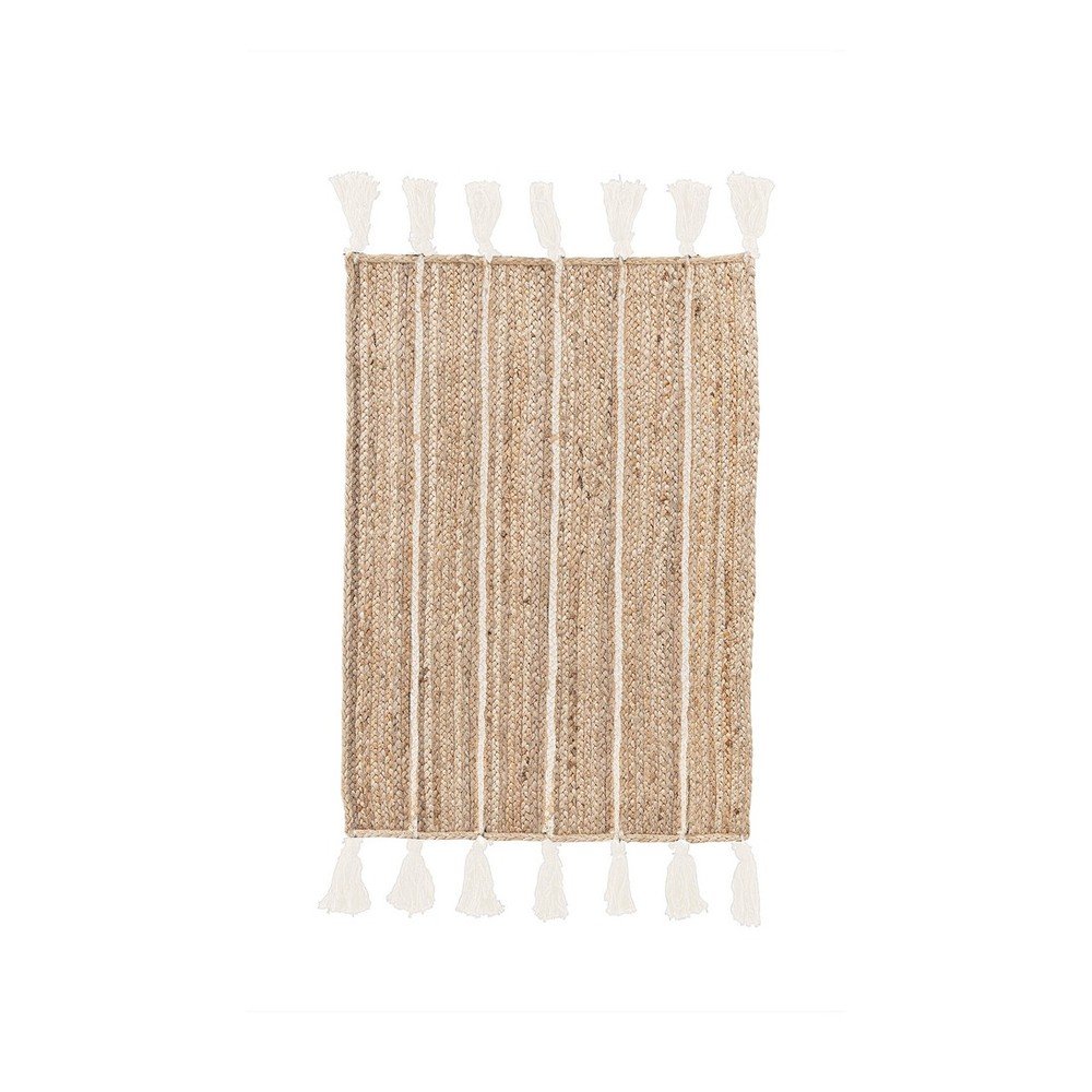 Covor în culoare naturală/fildeș țesut manual din iută 60x90 cm Jalaja – Bizzotto