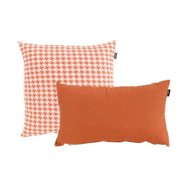 Pernă de grădină Hartman Poule, 50 x 50 cm, portocaliu - alb-image-2