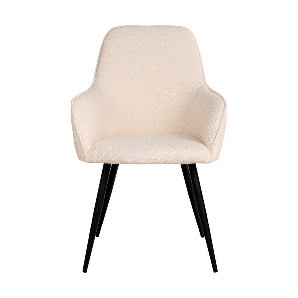 Set de scaune de sufragerie crem cu cotiere 2 buc. tapițat Harbo – House Nordic-image-1