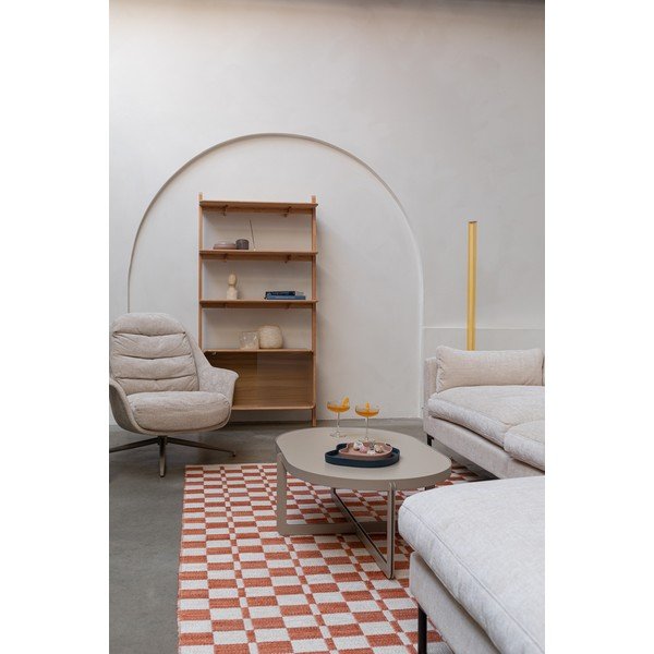 Bibliotecă în culoare naturală din lemn de frasin cu ușă glisantă 90x180x35 cm Rise – Zuiver-image-1