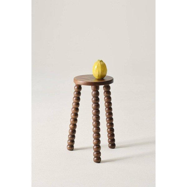 Măsuță auxiliară rotundă din lemn de mango ø 30 cm Carbis – Jotex-image-1