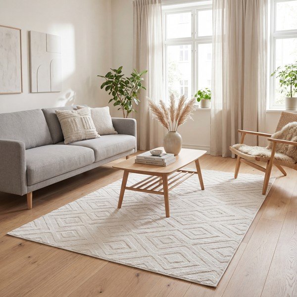 Covor crem 160x230 cm Estilo – Universal-image-1