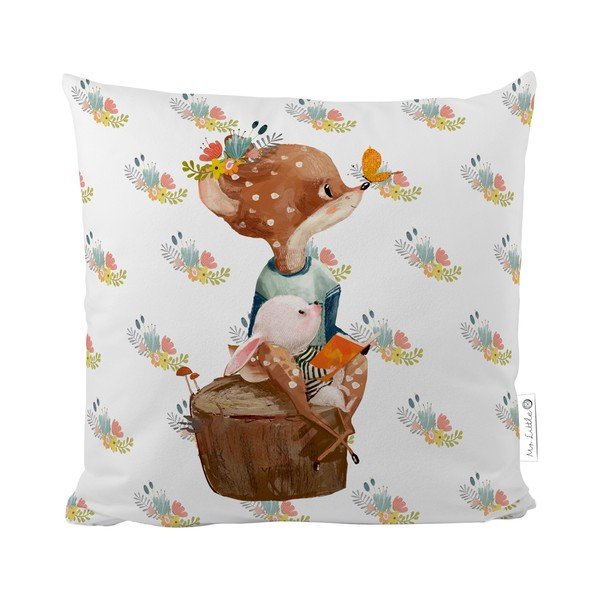 Față de pernă din bumbac satinat Mr. Little Fox Rabbit, 50 x 50 cm