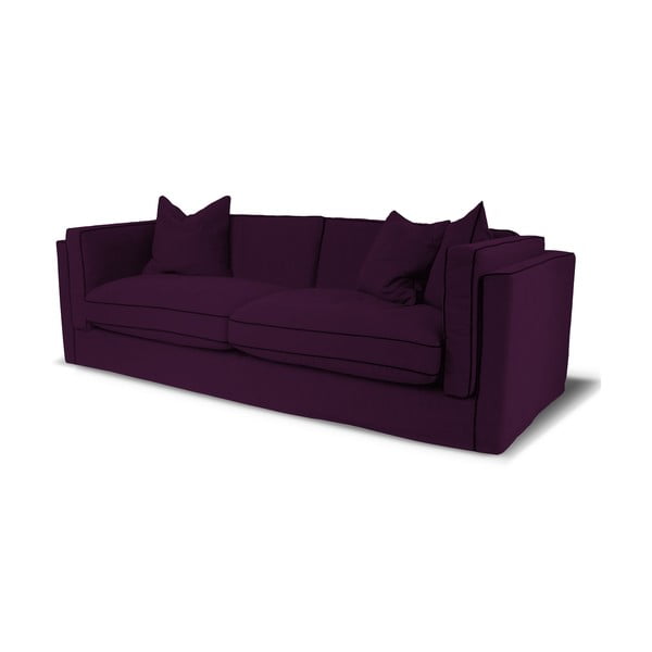 Canapea cu 3 locuri Rodier Organdi, violet închis