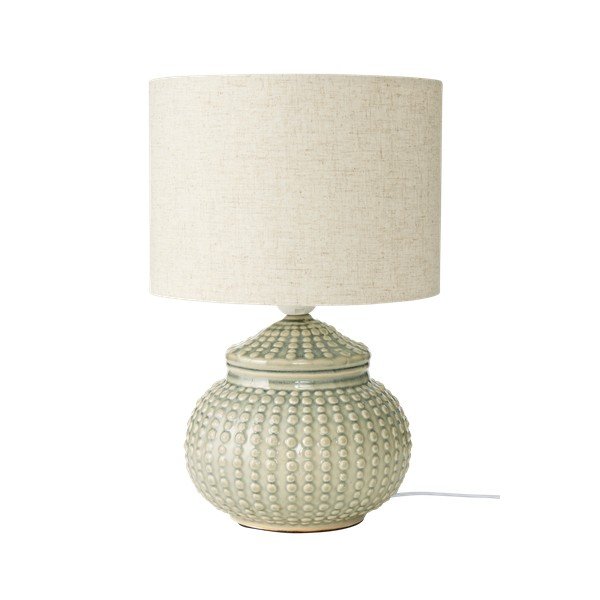 Veioză gri/bej din in (înălțime 39 cm) Niko – Ellos Home