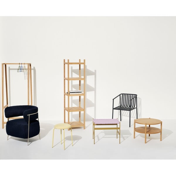 Măsuță de cafea rotundă cu aspect de lemn de stejar ø 60 cm Acorn – Hübsch-image-2