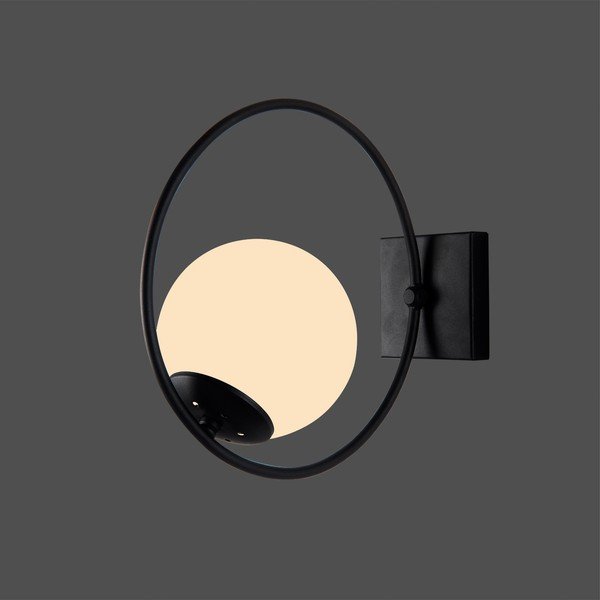 Aplică de perete neagră ø 15 cm Ates – Squid Lighting-image-2
