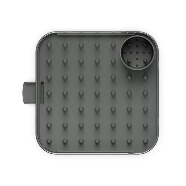 Scurgător de vase gri ajustabil din oțel inoxidabil 35x39 cm Duo – Joseph Joseph-image-4