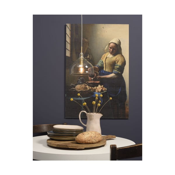 Lustră aurie cu abajur din sticlă ø 20 cm Brussels – it's about RoMi-image-2