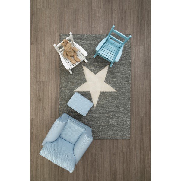 Scaun de copii albastru din lemn de plop – Premier Housewares-image-4