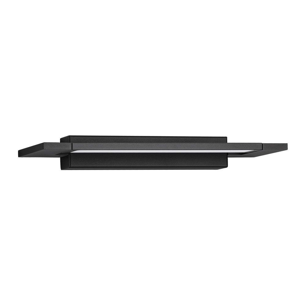Aplică de perete negru-mat LED din aluminiu Livo – Nova Luce