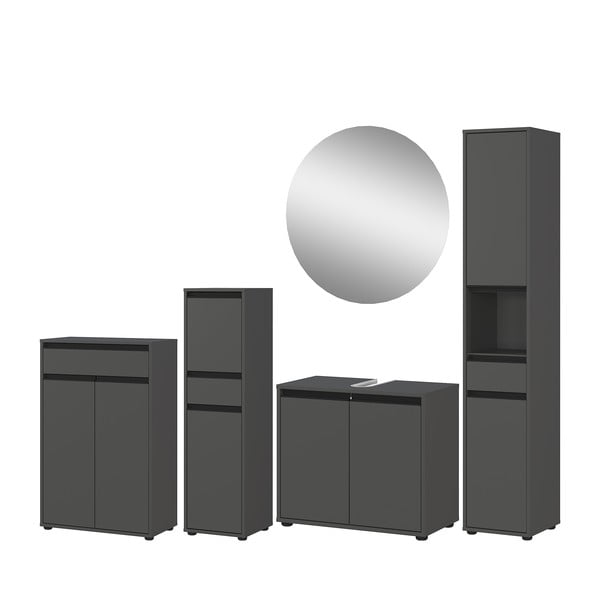 Set mobilă de baie gri antracit Lemont – Germania