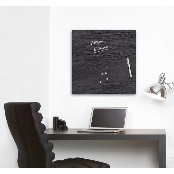 Tablă magnetică Eurographic Black Slate, 50 x 50 cm