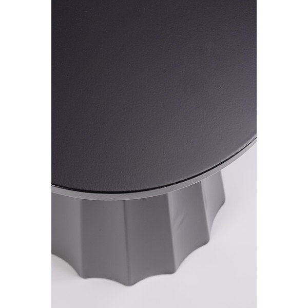 Măsuță de cafea negru-lucios rotundă din oțel ø 30 cm Adelya – Yes Everyday-image-3