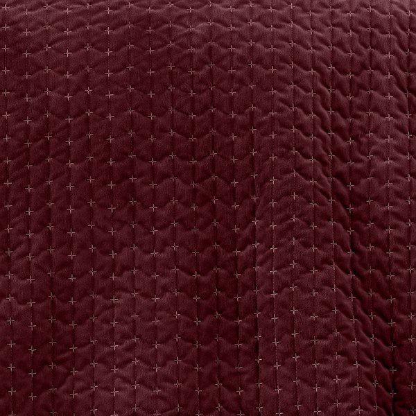 Cuvertură burgundy matlasată din catifea 240x260 cm Attica Velvet – Bianca-image-2