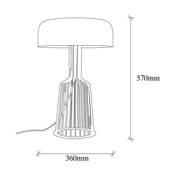 Veioză neagră cu abajur din metal (înălțime 57 cm) Fellini – Opviq lights-image-4