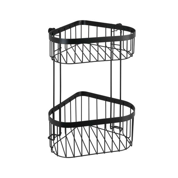Set de accesorii de baie negru suspendat/autoadeziv din metal Classic – Wenko-image-4