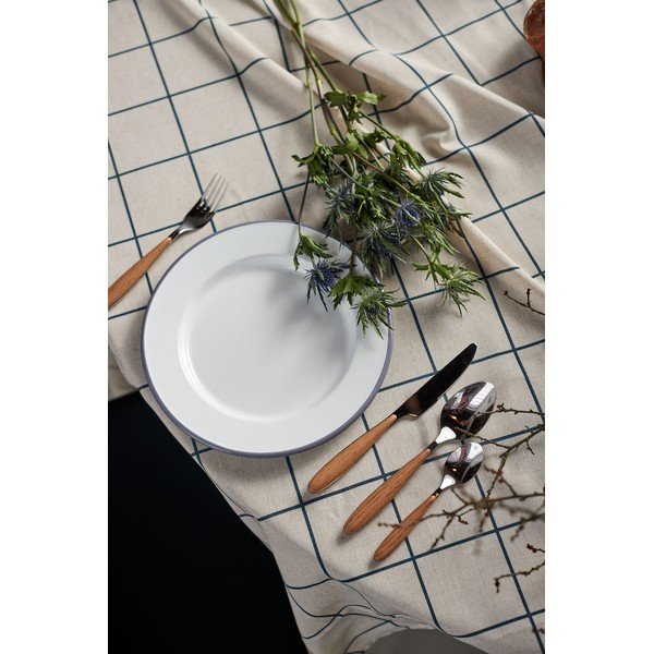 Față de masă Really Nice Things Turquoise Lines, 140 x 200 cm-image-2