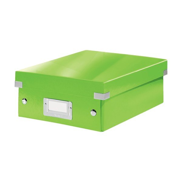 Cutie de depozitare din carton cu capac verde Click&Store - Leitz-image-2