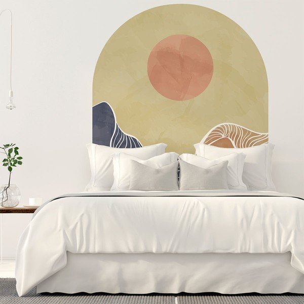 Autocolant de perete 120x140 cm Abstract Rising Sun Arch – Ambiance-image-4
