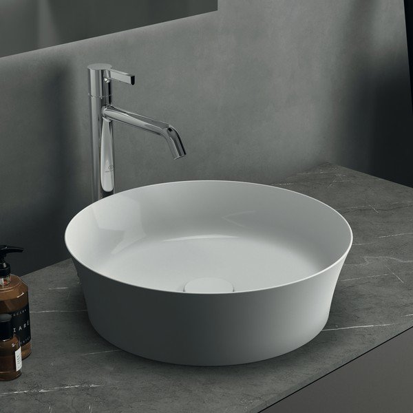 Chiuvetă albă rotundă din ceramică ø 40 cm Ipalyss – Ideal Standard-image-4