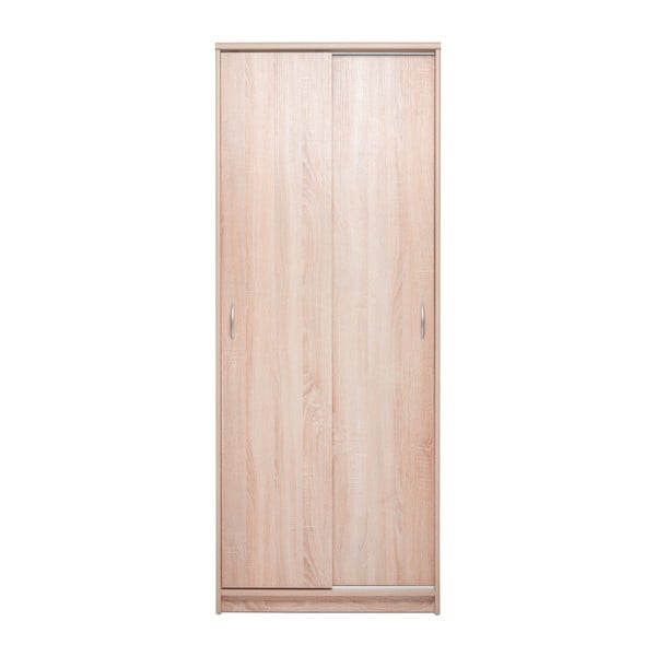 Dulap cu 2 uși glisante și aspect de lemn de stejar Intertrade Kiel, lățime 74 cm