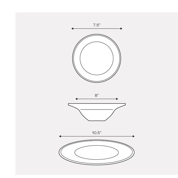 Set 12 piese de veselă din porțelan Sabichi Day to Day-image-1