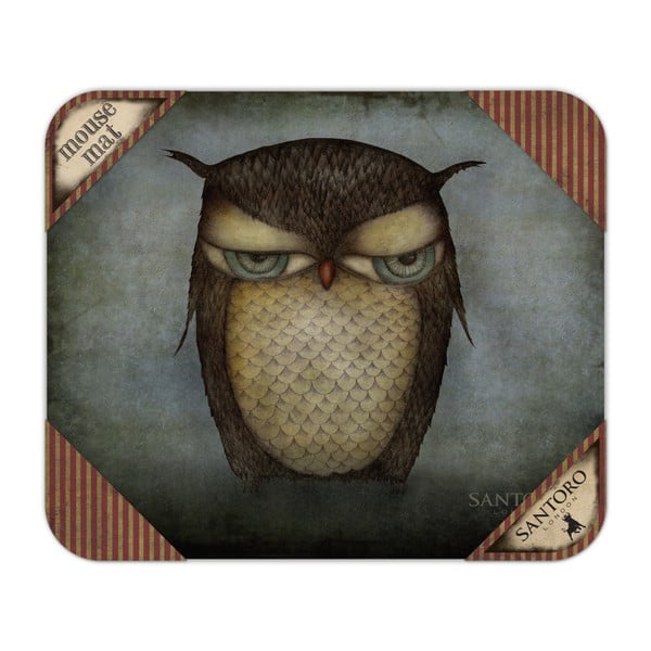 Mousepad Santoro London Grumpy Owl