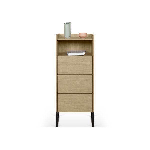 Comodă cu aspect de lemn de stejar TemaHome Mara, 125 x 49 cm-image-1