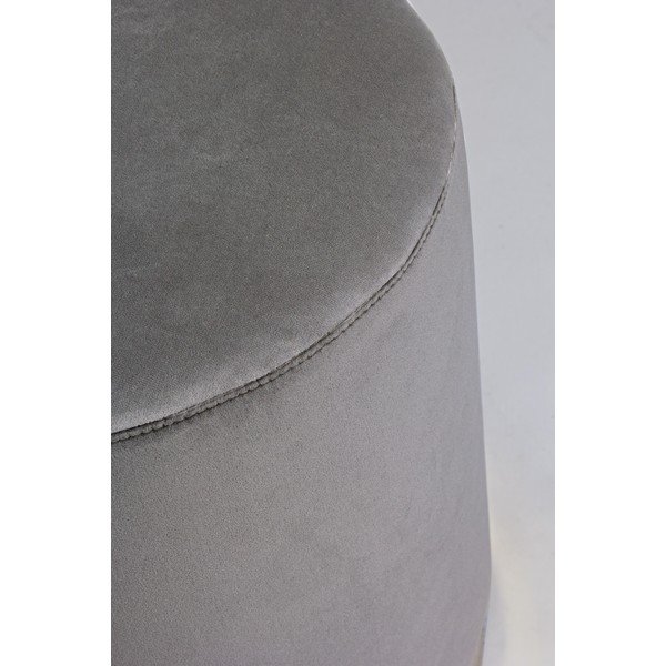 Puf gri cu tapițerie din catifea Lucilla – Yes Everyday-image-2