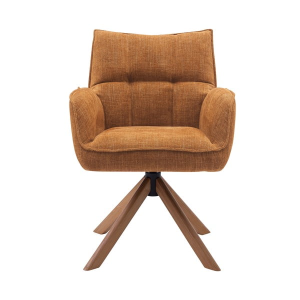 Set de scaune de sufragerie portocaliu 2 buc. tapițat Marilla – Unique Furniture-image-1