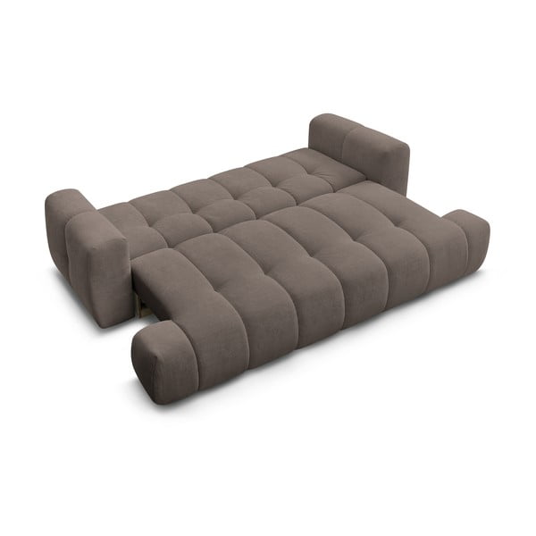 Canapea taupe extensibilă/cu spațiu de depozitare 251 cm Fuji – Bobochic Paris-image-4