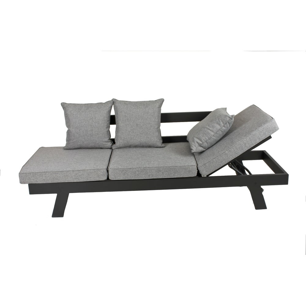Canapea de grădină gri din aluminiu Donna – Garden Pleasure
