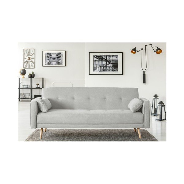 Canapea extensibilă Cosmopolitan Design Stuttgart, gri deschis, 212 cm-image-4