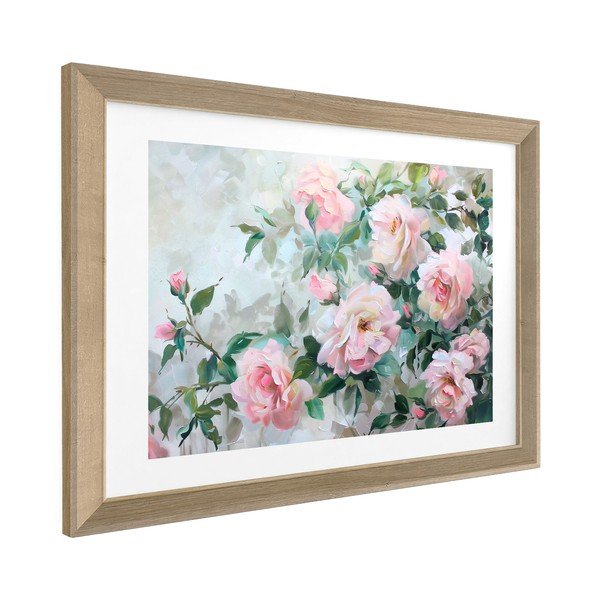 Tablou cu ramă imprimat 75x56 cm Blooming Roses – Styler-image-4