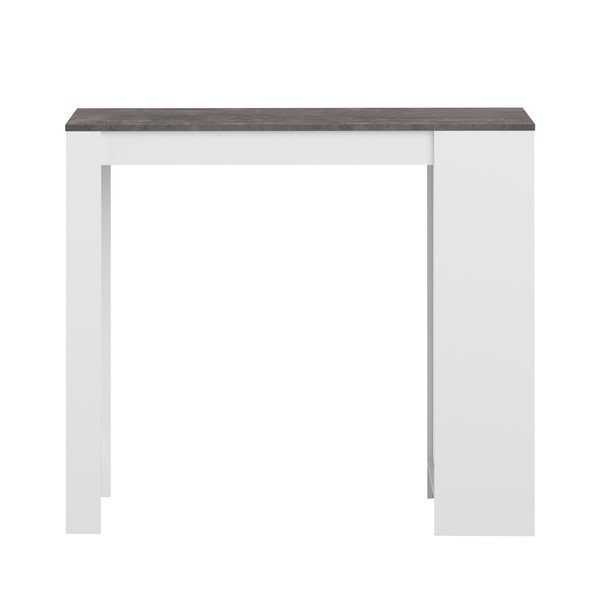Masă de bar cu blat cu aspect de lemn de beton 50x115 cm Aravis – TemaHome-image-3